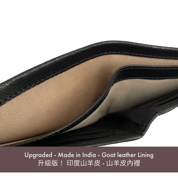 【香港品牌 EBELT】WM 112 RFID 印度製造山羊皮銀包／真皮皮夾錢包 RFID Goat Leather Wallet