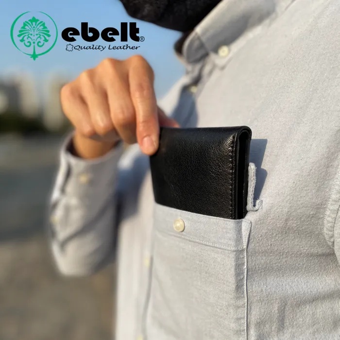 【香港品牌 EBELT】WM 112 RFID 印度製造山羊皮銀包／真皮皮夾錢包 RFID Goat Leather Wallet