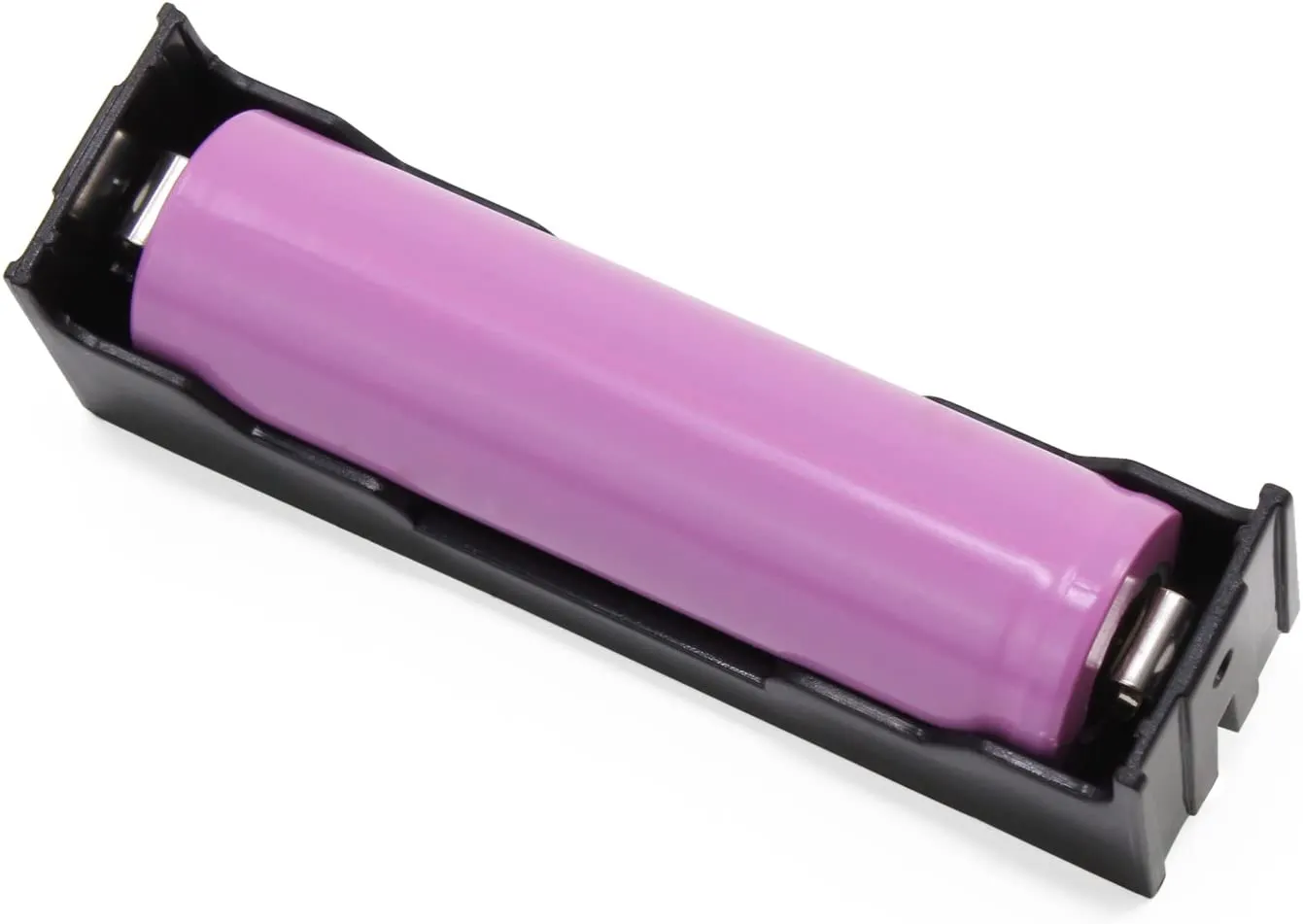 18650X1 Single Battery Cell Holder/Case PCB Mounted with Pin