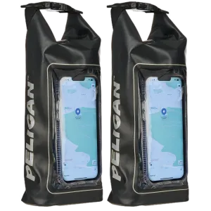 2 Pack Pelican Marine Water Resistant Dry Bag (Stealth Black)