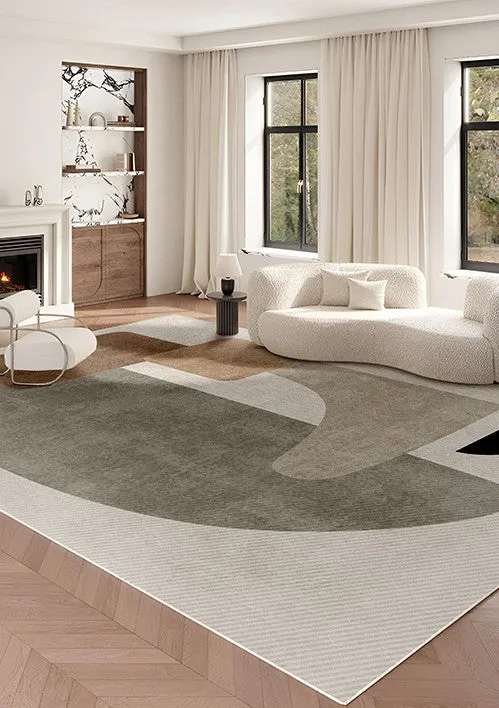 Abstract Geometric Modern Rugs, Contemporary Modern Rugs for Living Room, Modern Rugs for Dining Room, Bedroom Modern Rugs