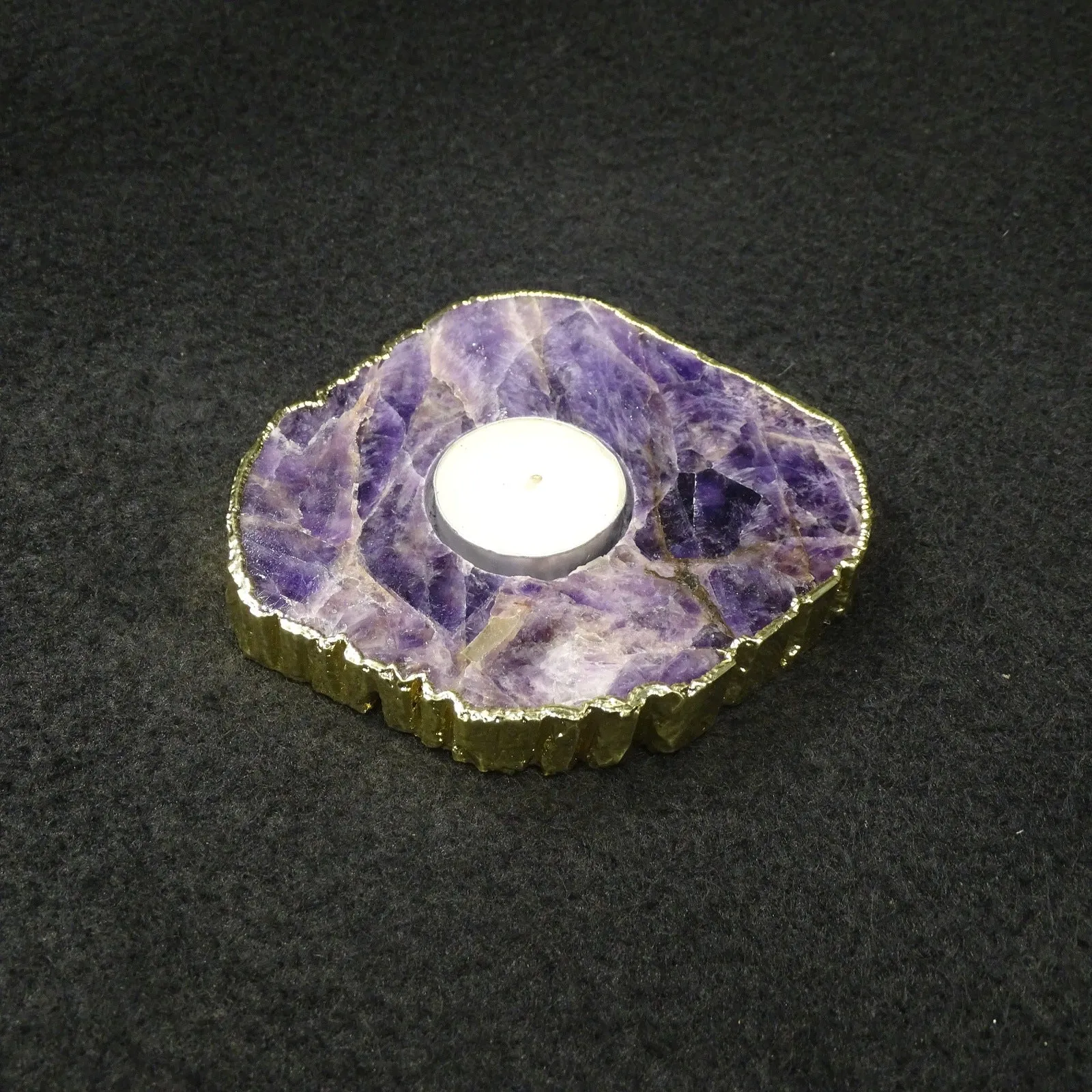 Amethyst Tea Light Holder