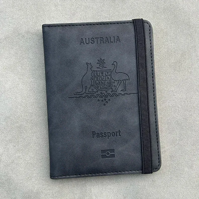 Australia Personalized Passport Holder Wallet Rfid personalised Australian Passport Cover Travel Passport Wallet Holder