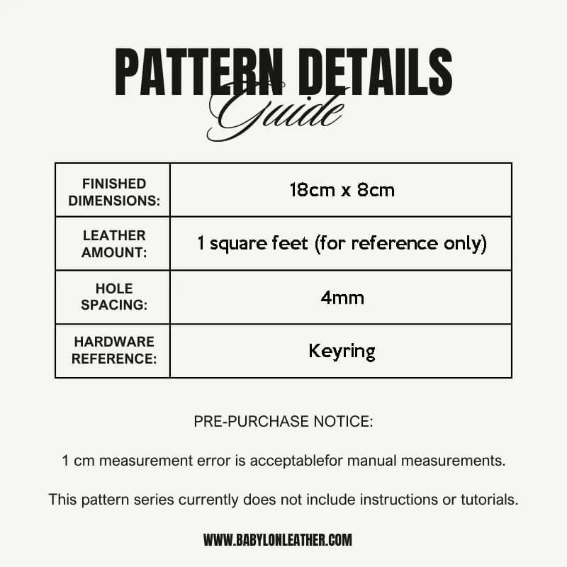 BABYLON™ Credit Card Holder Pattern XBC-21