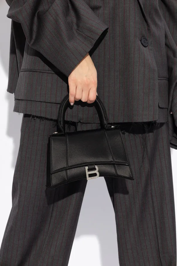 BALENCIAGA HOURGLASS SMALL CALFSKIN TOP HANDLE BAG