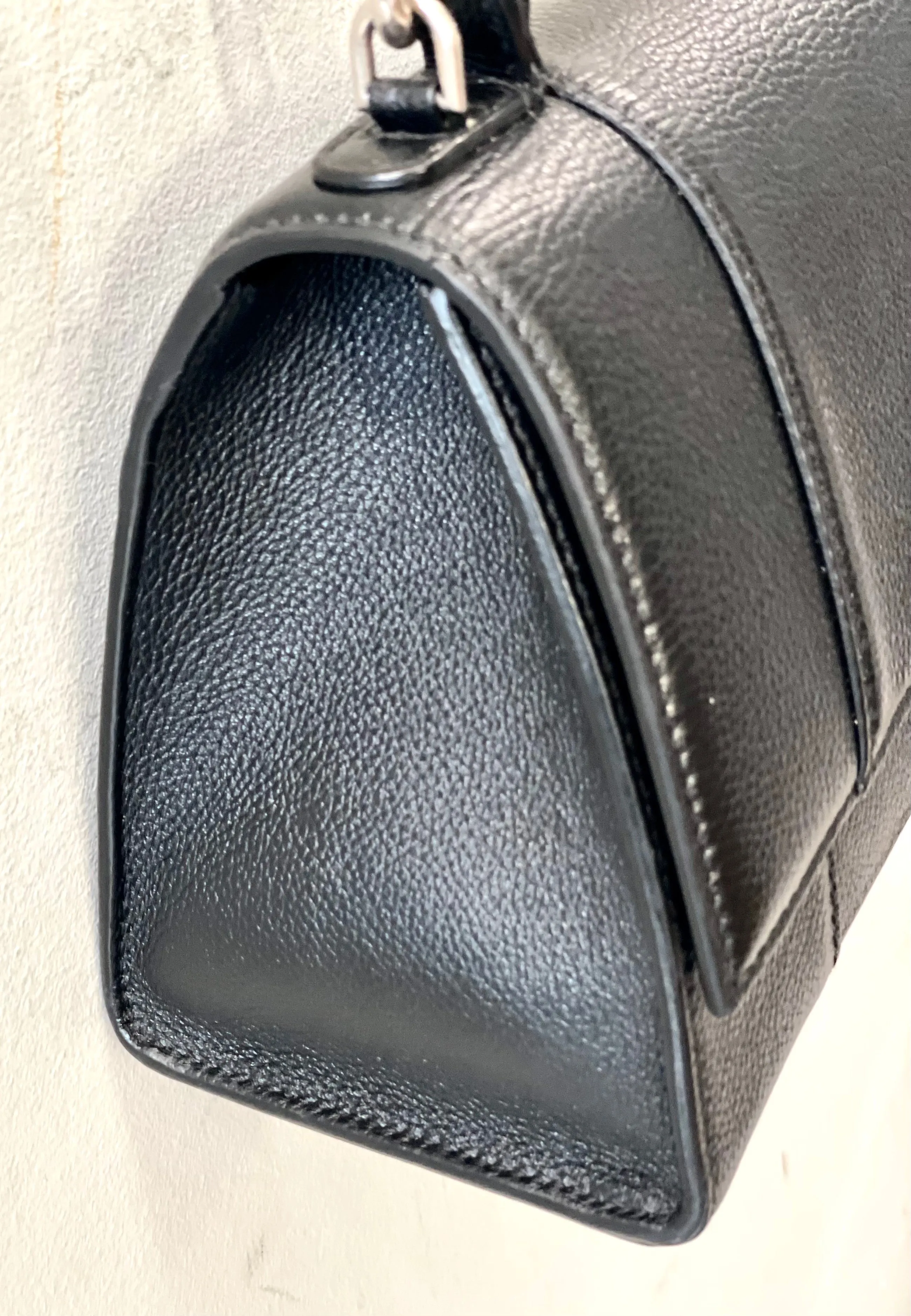 BALENCIAGA HOURGLASS SMALL CALFSKIN TOP HANDLE BAG