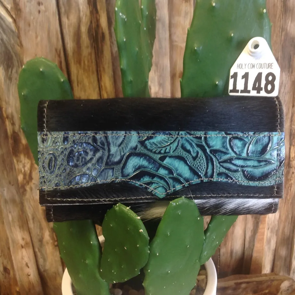Bandit Wallet with embossed leather  #1148
