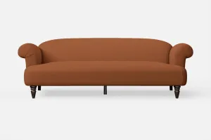 Barberton 4 Seater Sofa Tan Brown Leather