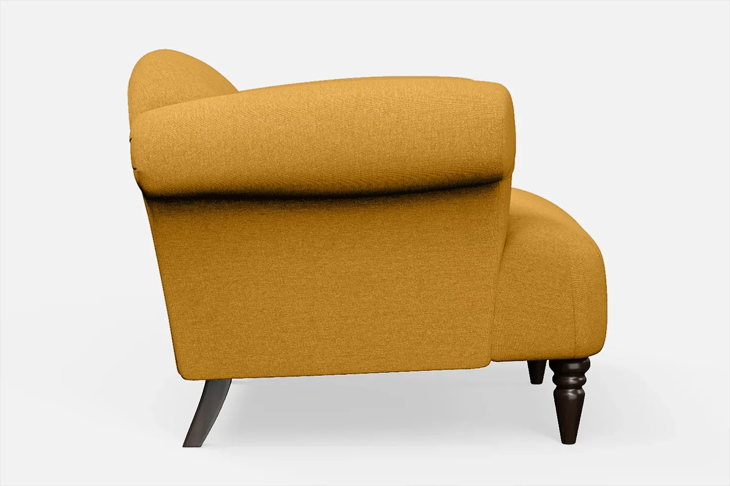Barberton Armchair Yellow Linen Fabric