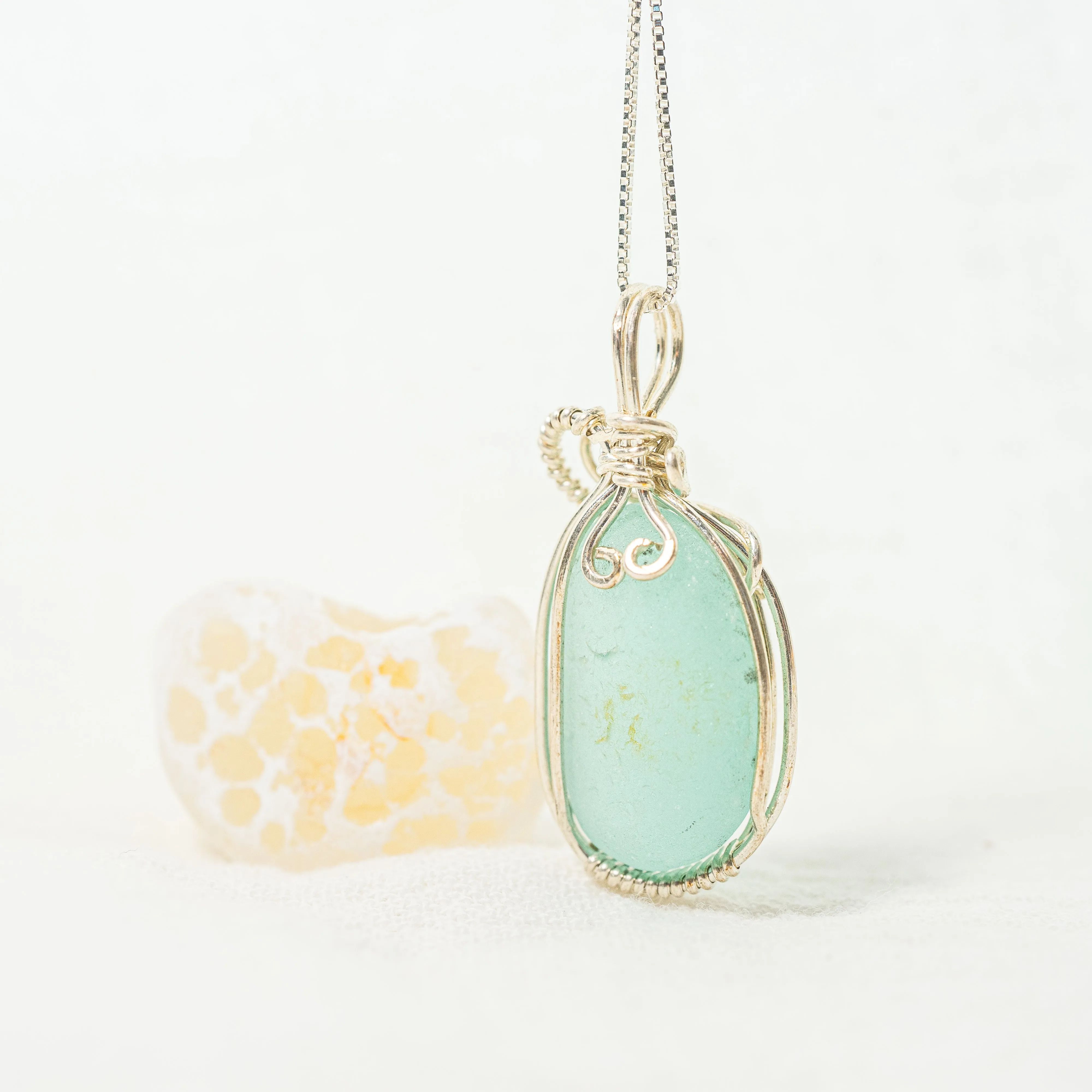 Beautiful Ocean Colored Pendant