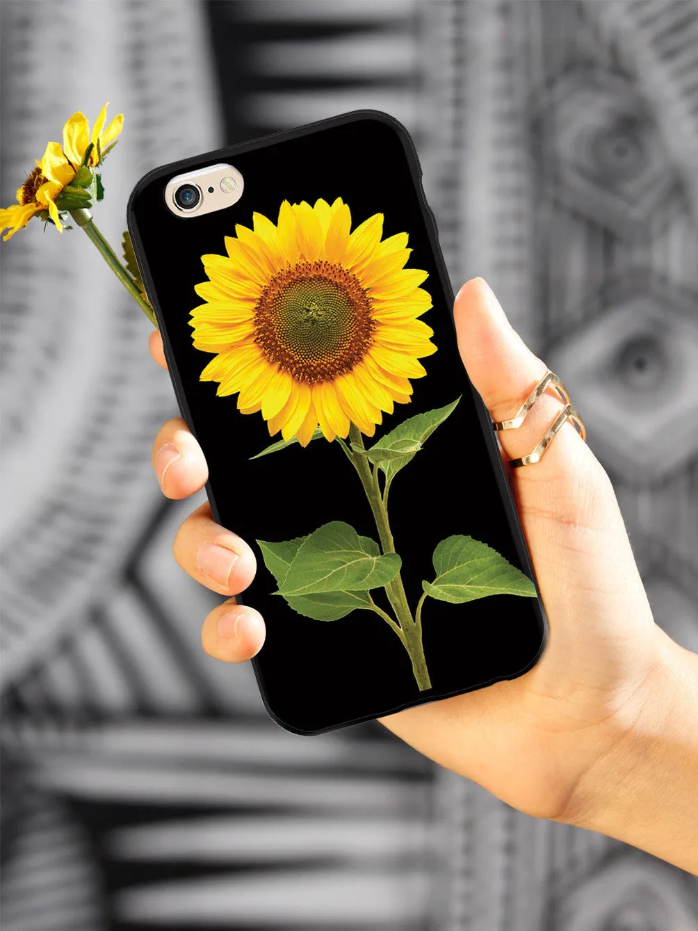Beautiful Sunflower - Black Case