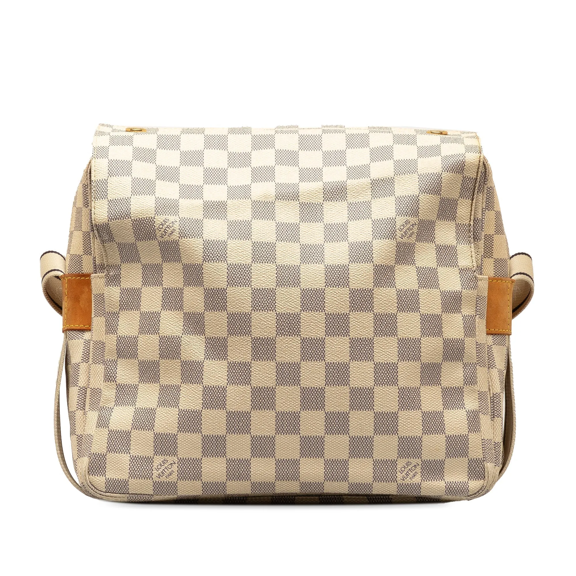 Beige Louis Vuitton Damier Azur Naviglio Crossbody Bag