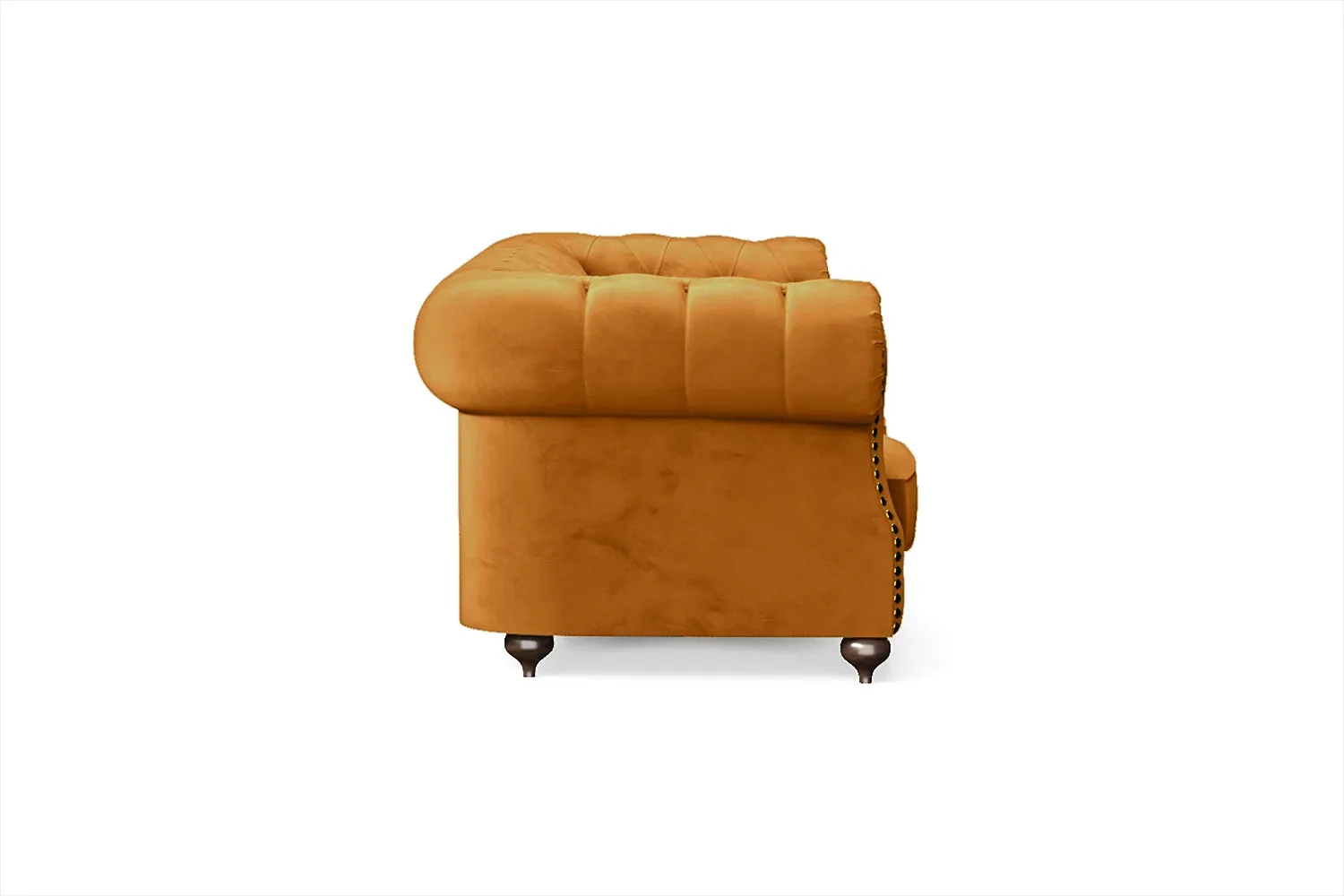Bitonto 3 Seater Sofa Gold Velvet
