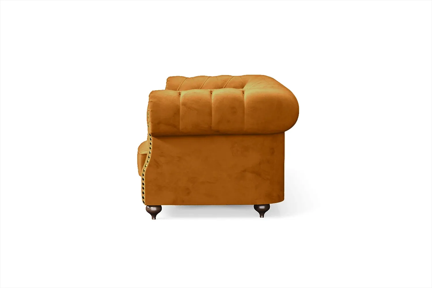 Bitonto 3 Seater Sofa Gold Velvet