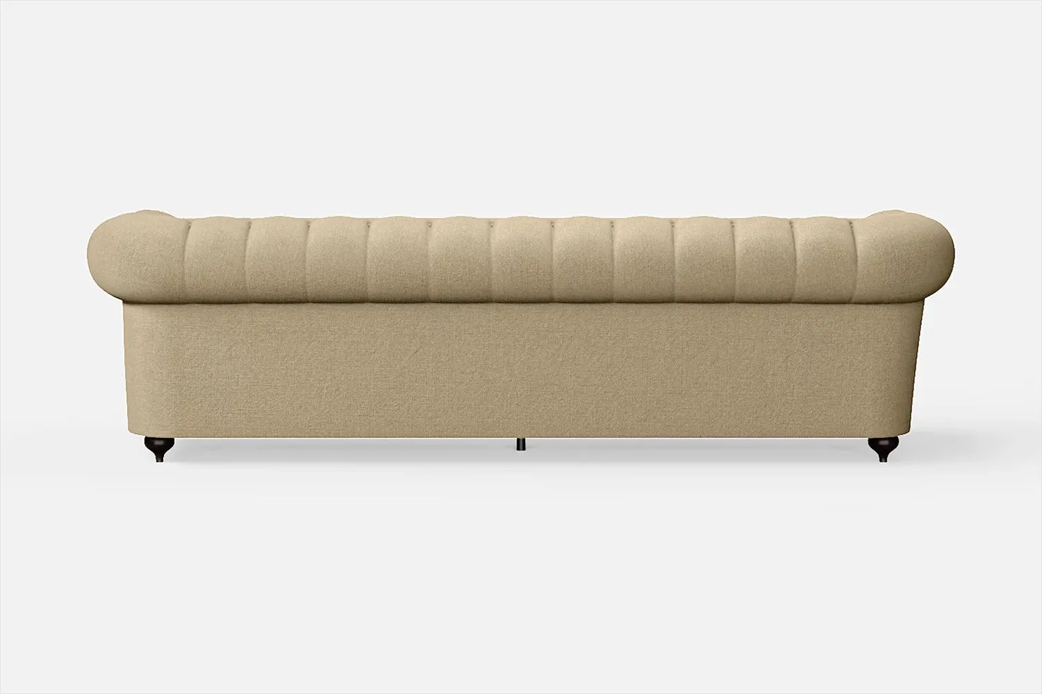 Bitonto 4 Seater Sofa Beige Linen Fabric