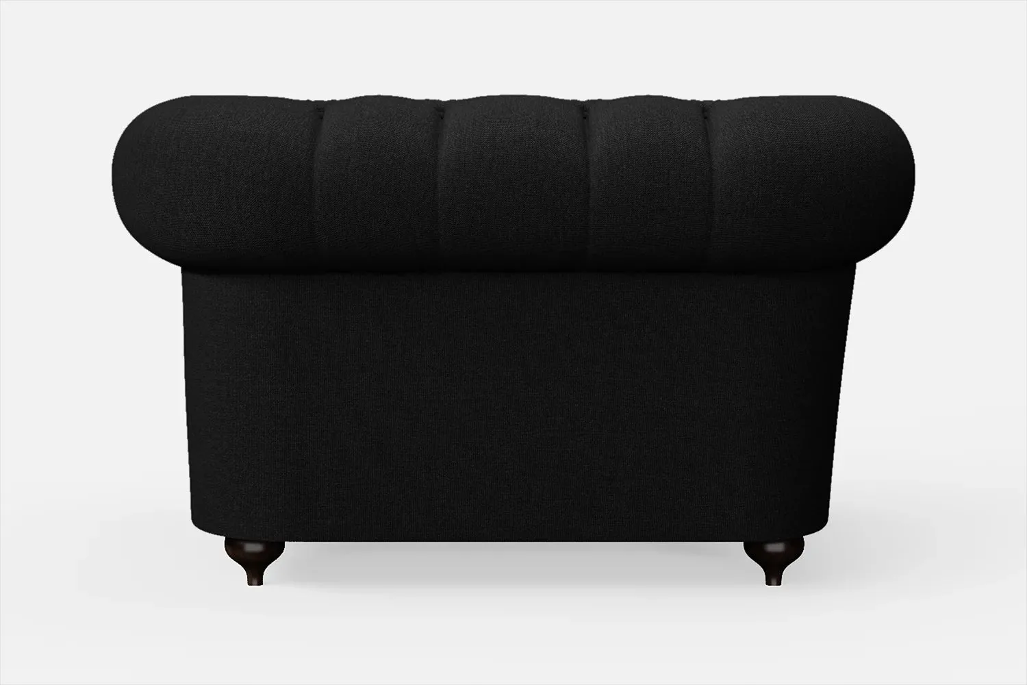 Bitonto Armchair Black Linen Fabric
