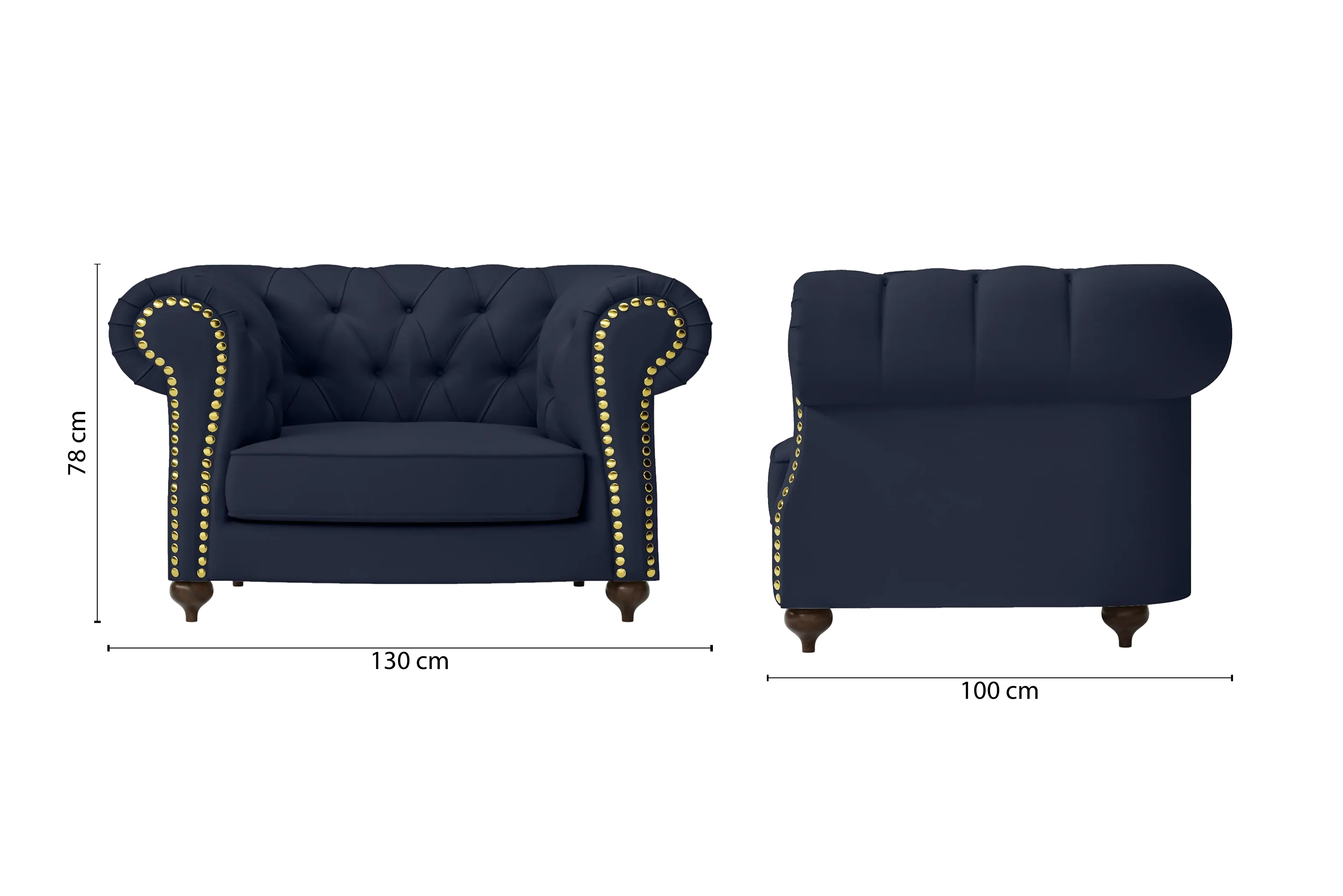 Bitonto Armchair Spruce Leather