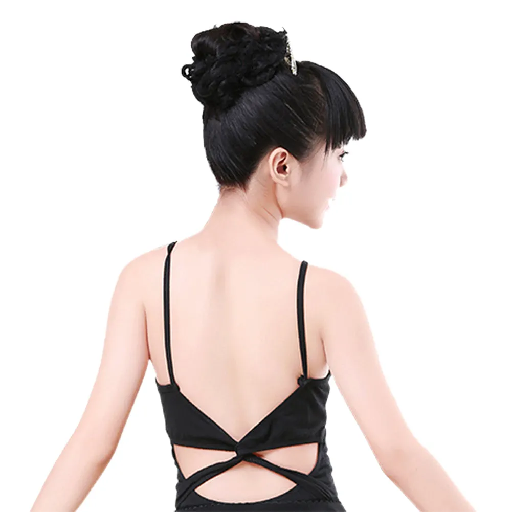 Black Camisole Ballet Dance Leotard for Girl Dance Dress