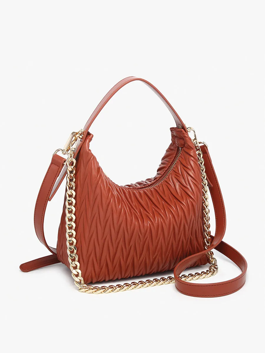Brenna Vegan Patterned Shoulder Bag