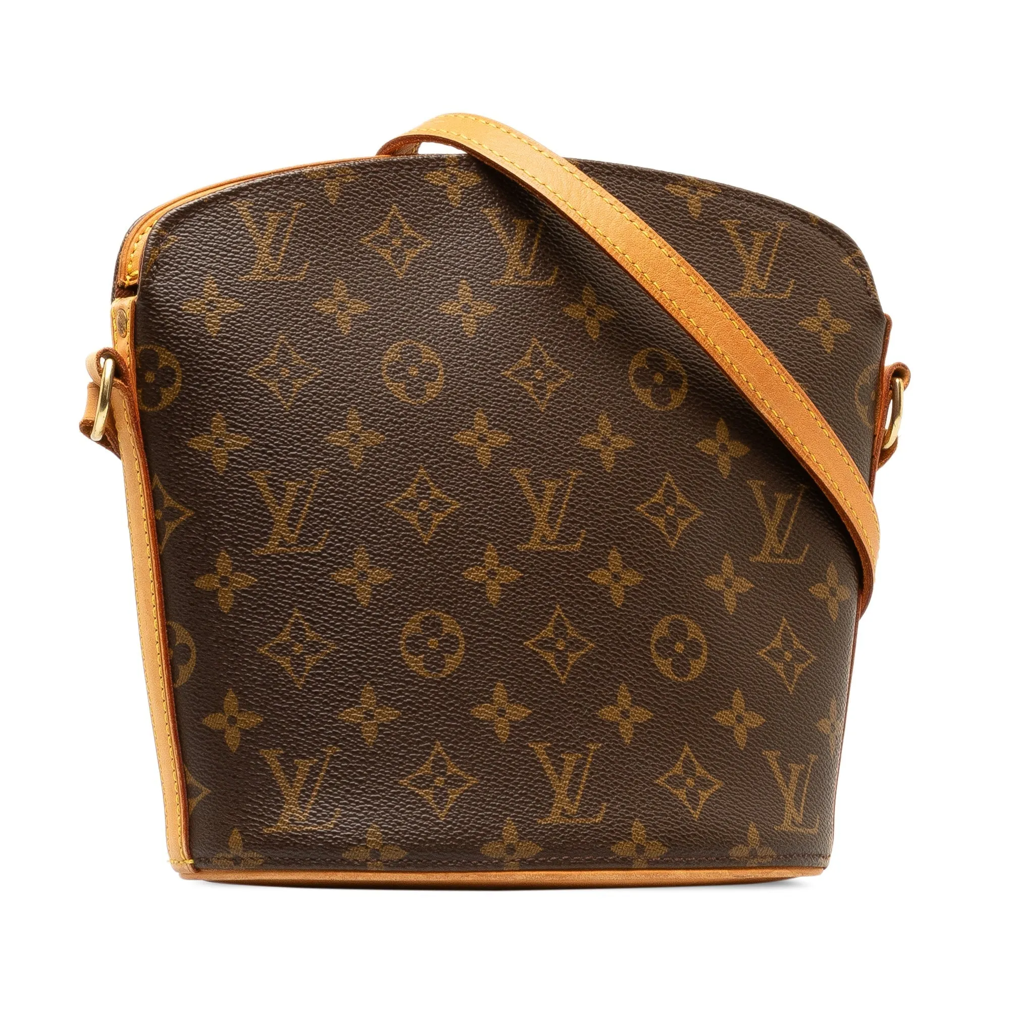 Brown Louis Vuitton Monogram Drouot Crossbody Bag