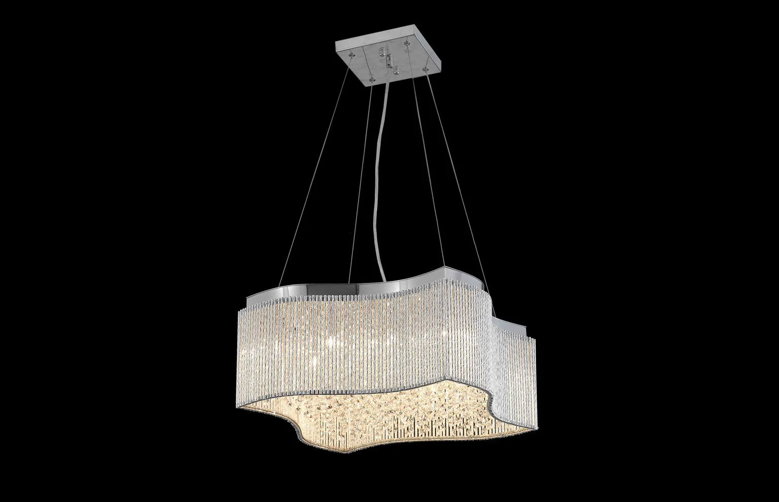 C121-2091D20C/RC - Regency Lighting: Influx 16 light Chrome Pendant Clear Royal Cut Crystal