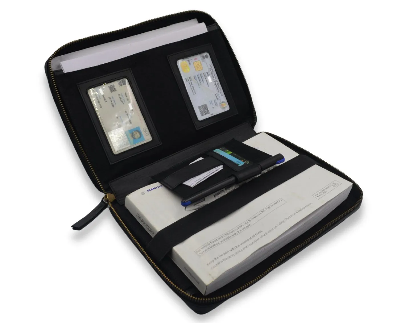 Car Document Holder - Black
