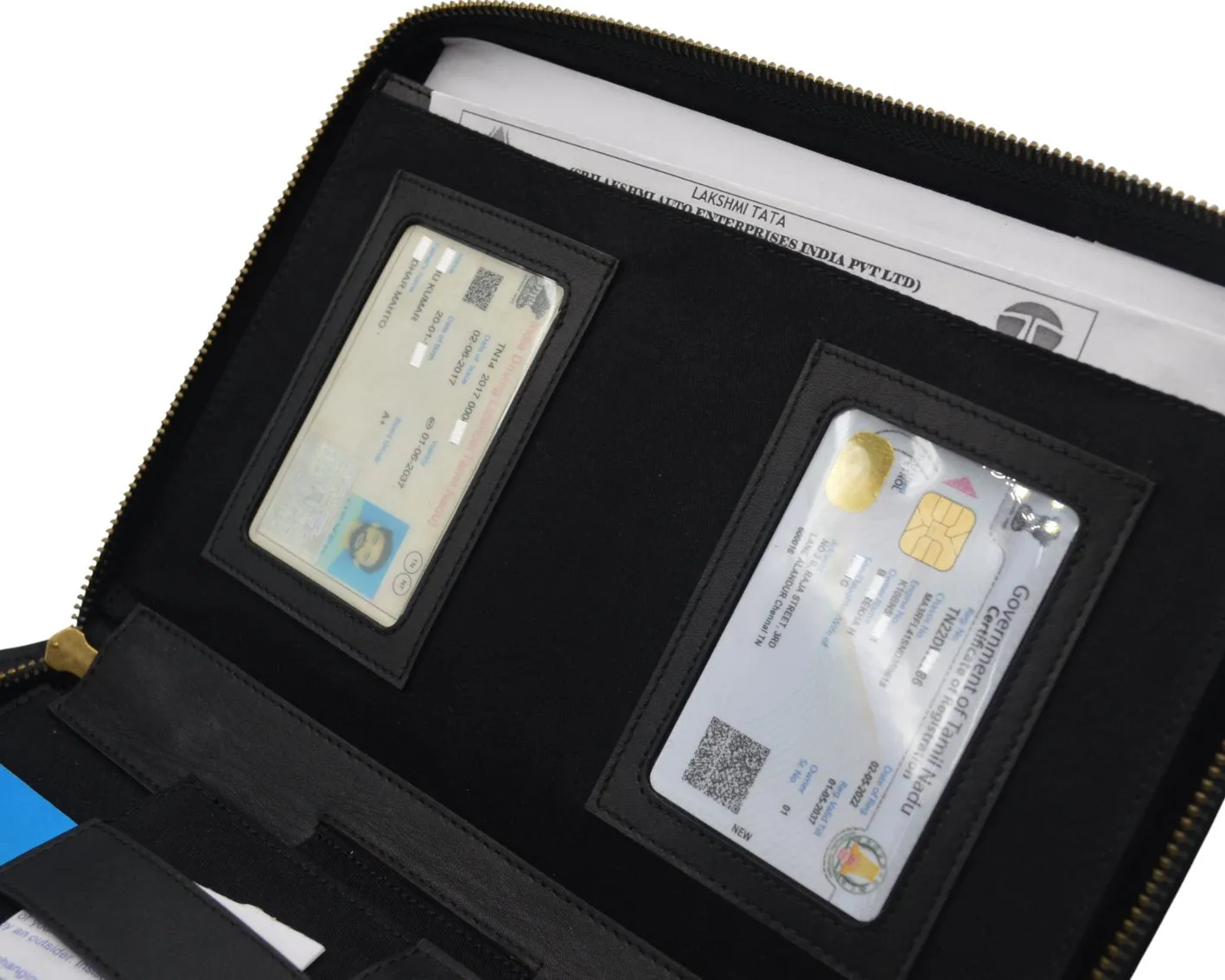 Car Document Holder - Black