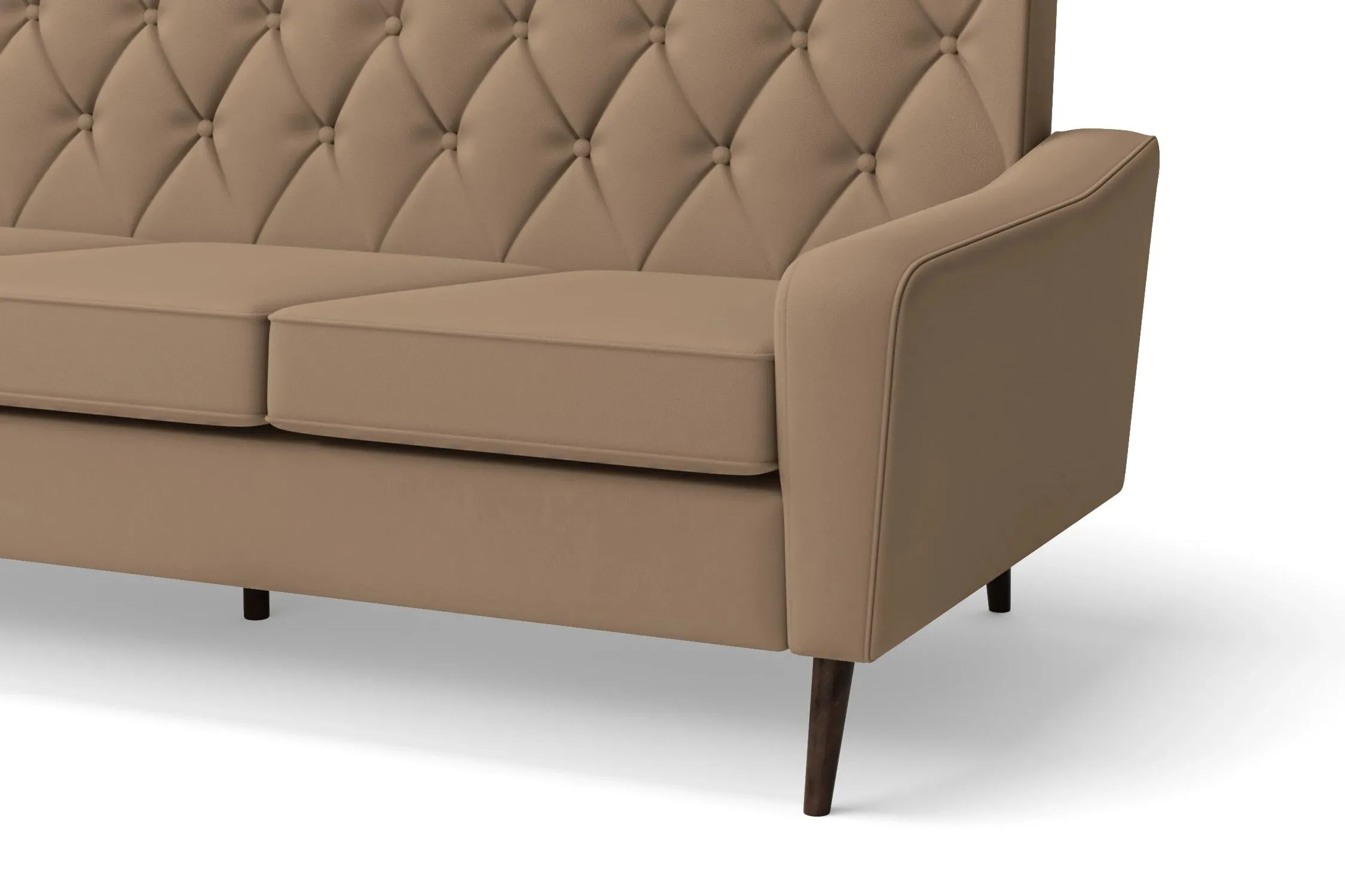 Carpi 2 Seater Sofa Stone Leather