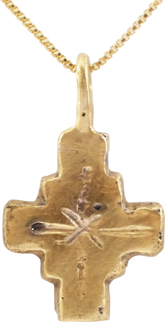 CHARMING EUROPEAN PILGRIM'S OR CRUSADER’S CROSS