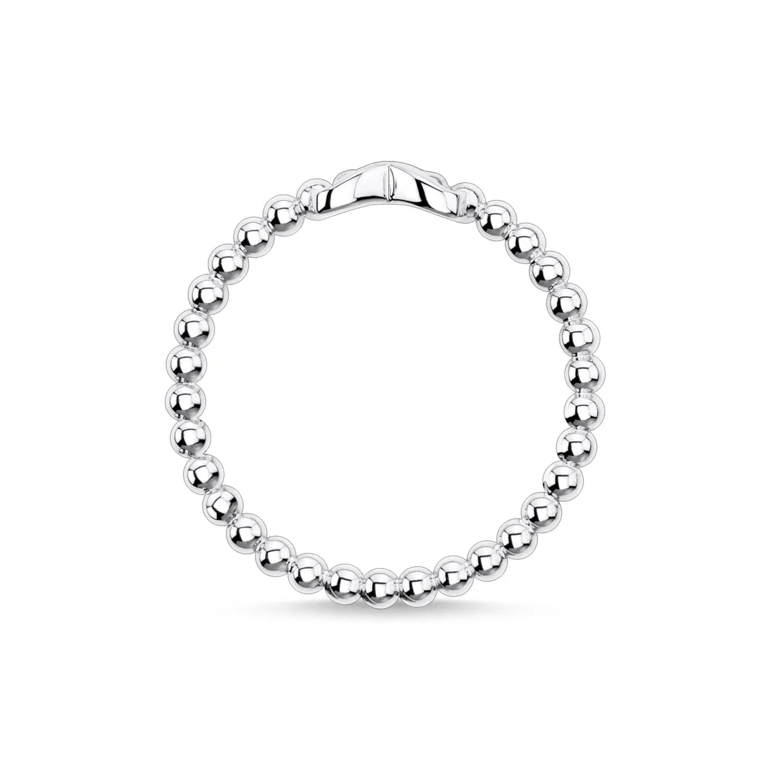 Charming Infinity Bubble Silver Ring