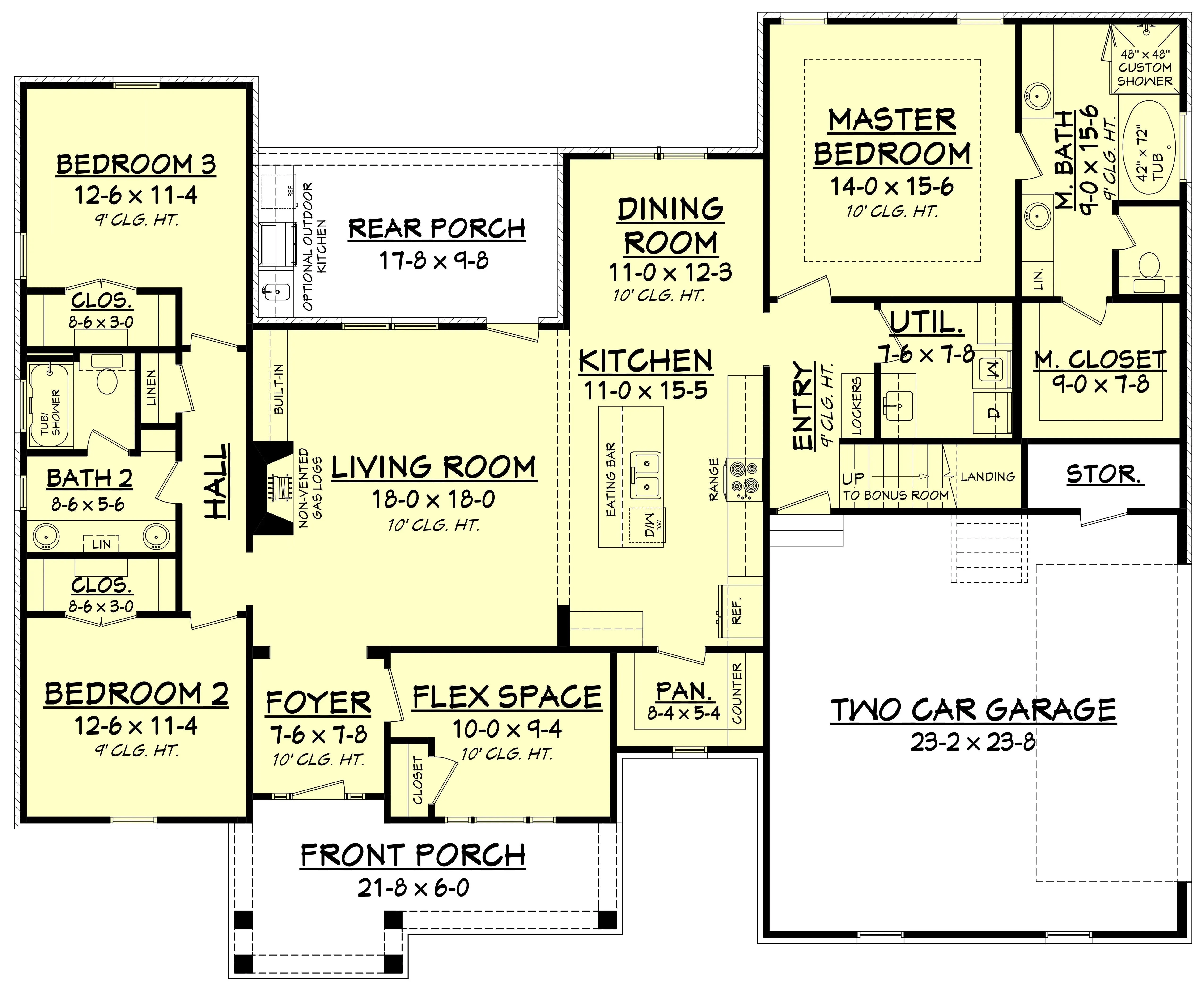 Charming Three-Bedroom House Plan