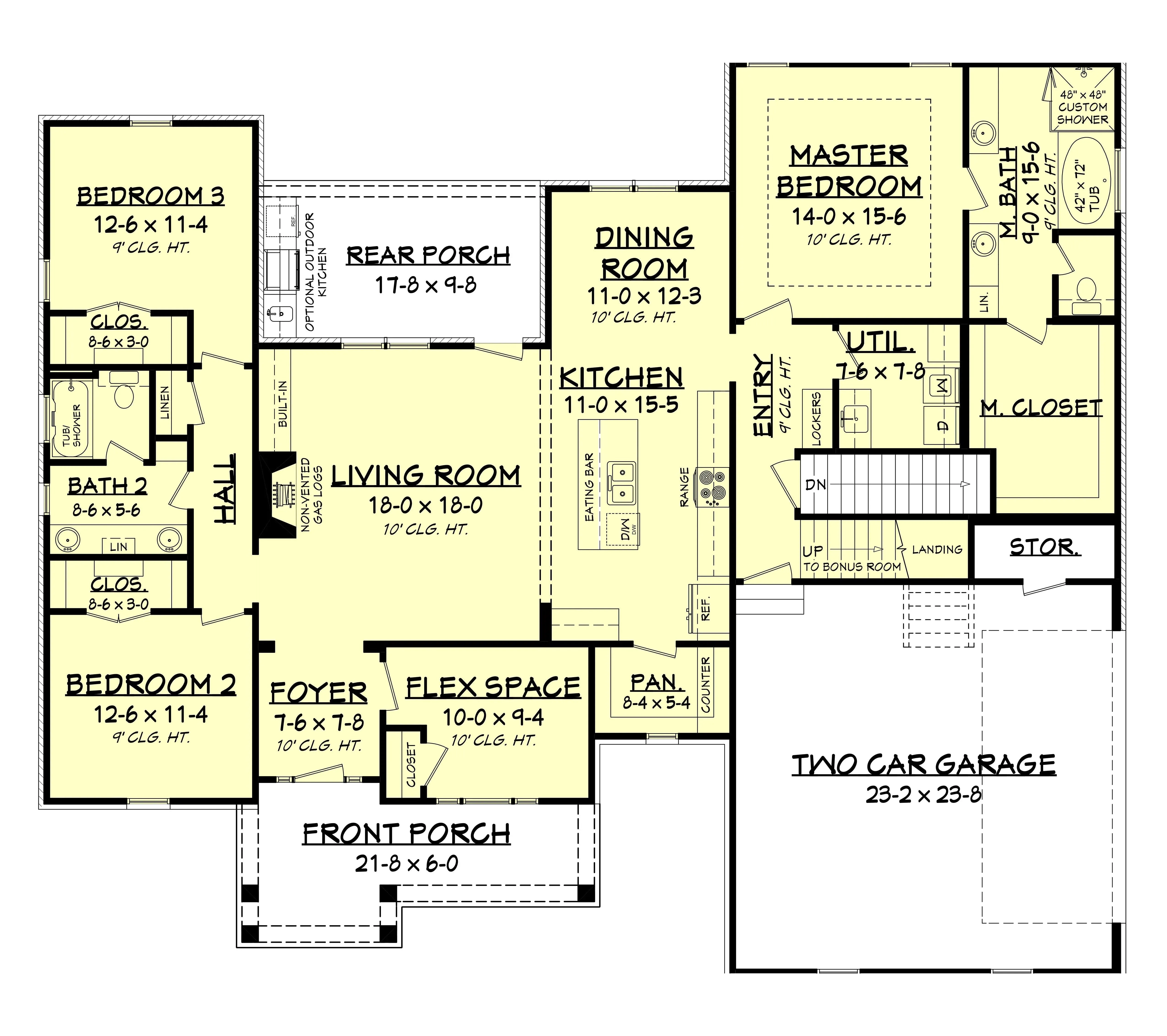Charming Three-Bedroom House Plan