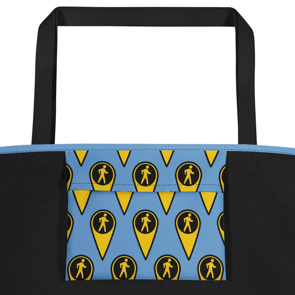 Cold Water Surfing Beach Bag (ocean blue)