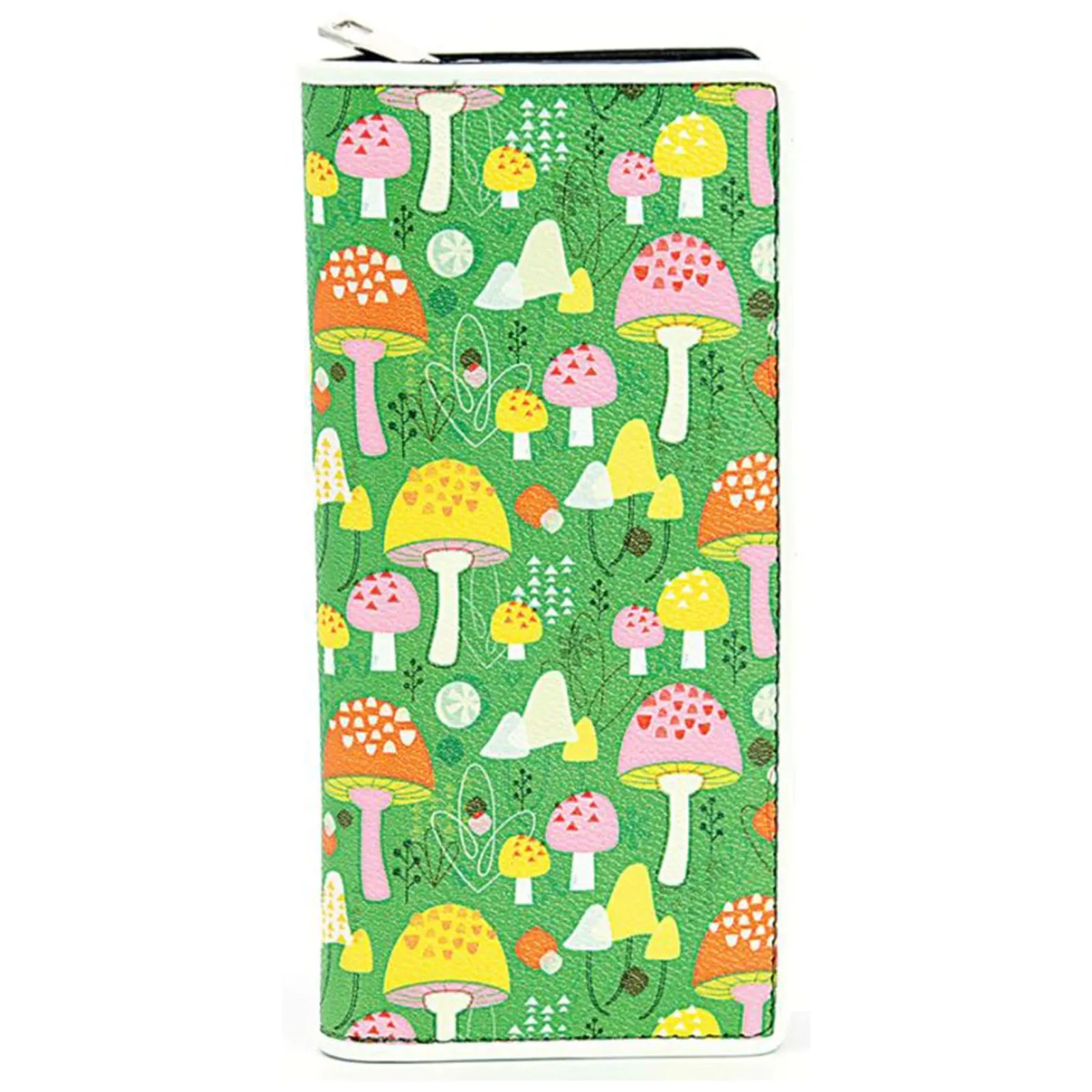Comeco Mushroom All Over Print Zip Around Wallet