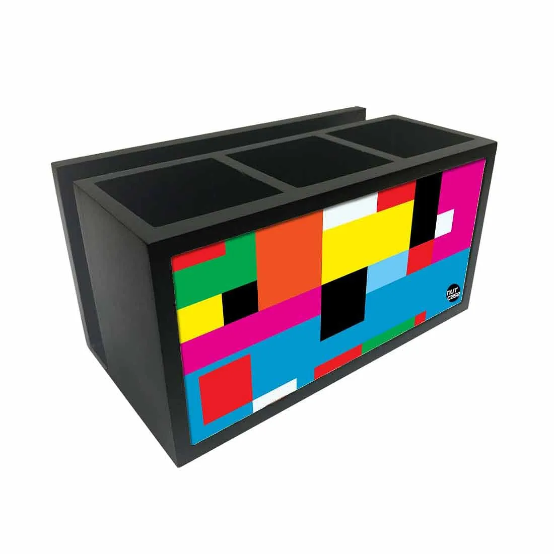 Cutlery Tissue Holder Napkin Stand -  Blocks of Color