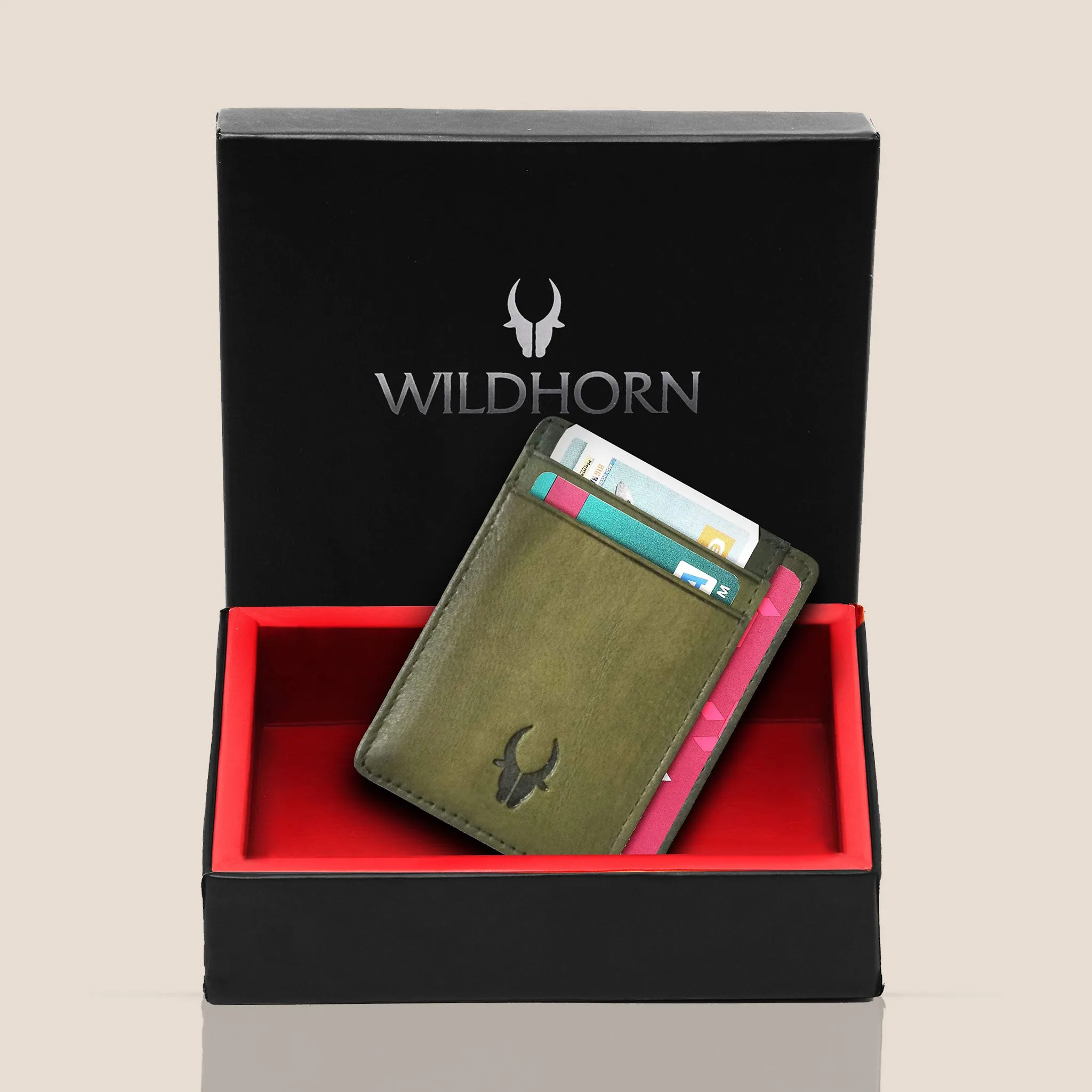 DALLAS RFID Protected Leather Card Holder for Men