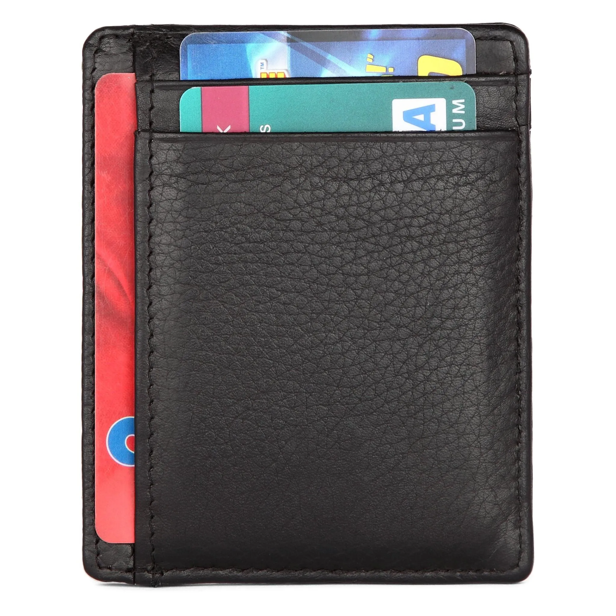 DALLAS RFID Protected Leather Card Holder for Men