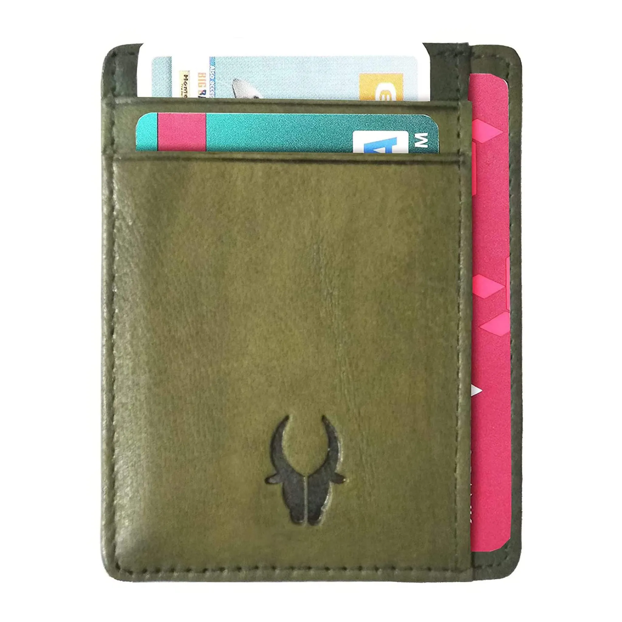 DALLAS RFID Protected Leather Card Holder for Men