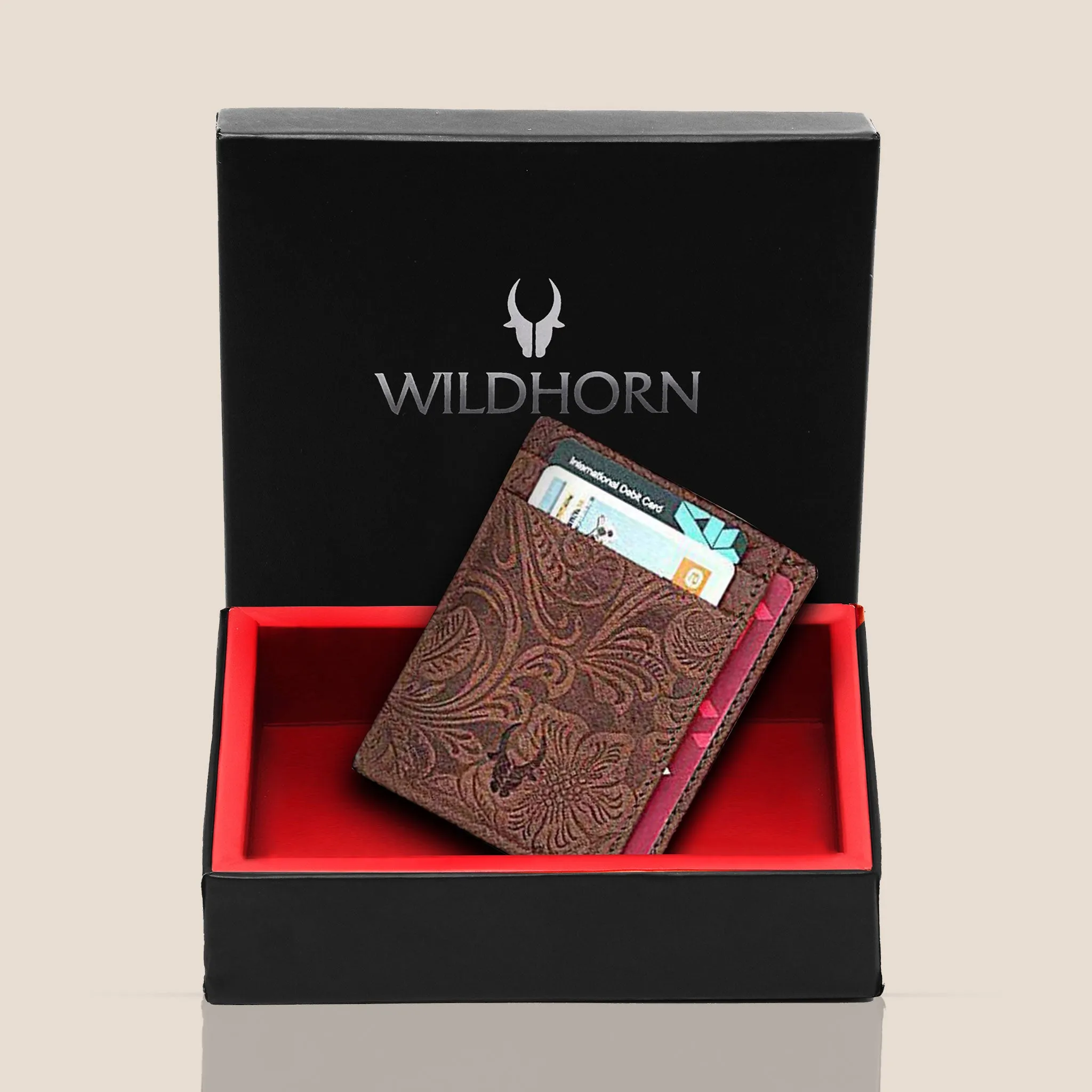 DALLAS RFID Protected Leather Card Holder for Men