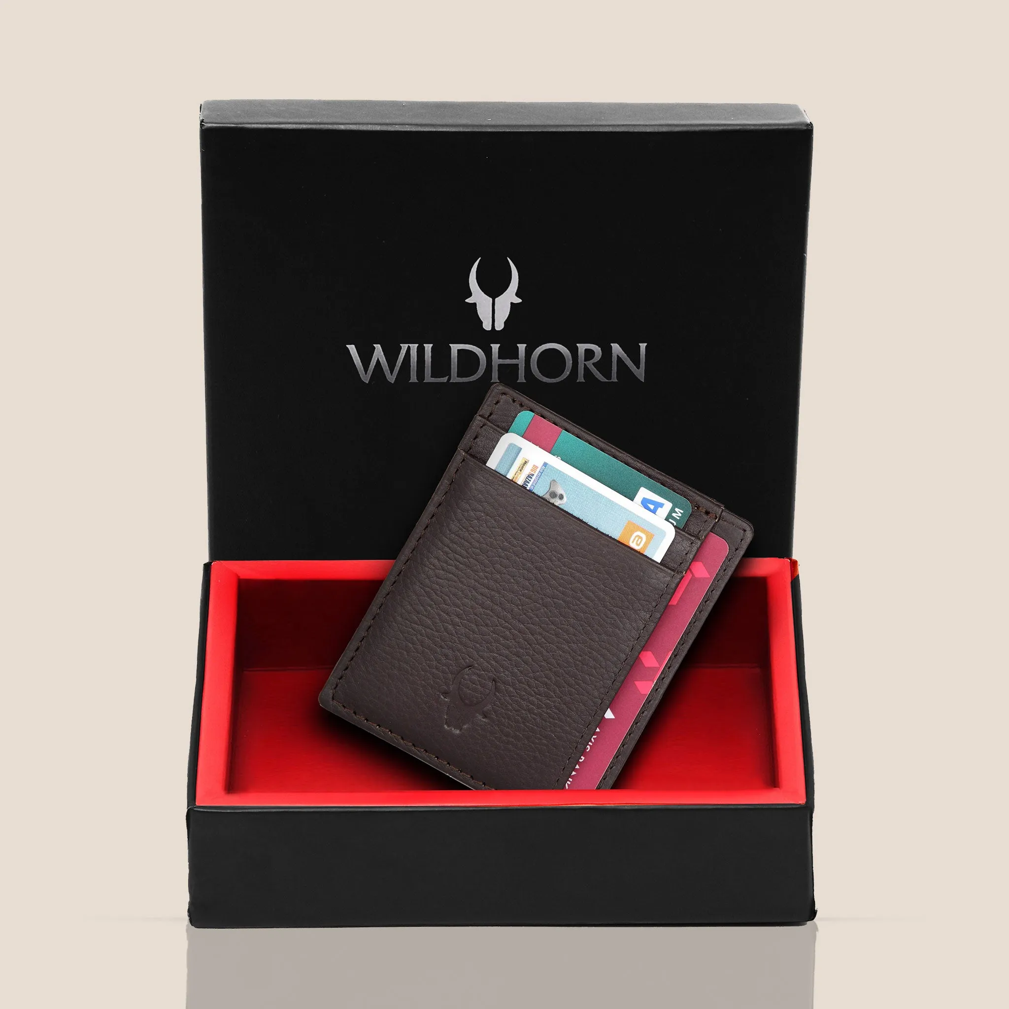 DALLAS RFID Protected Leather Card Holder for Men