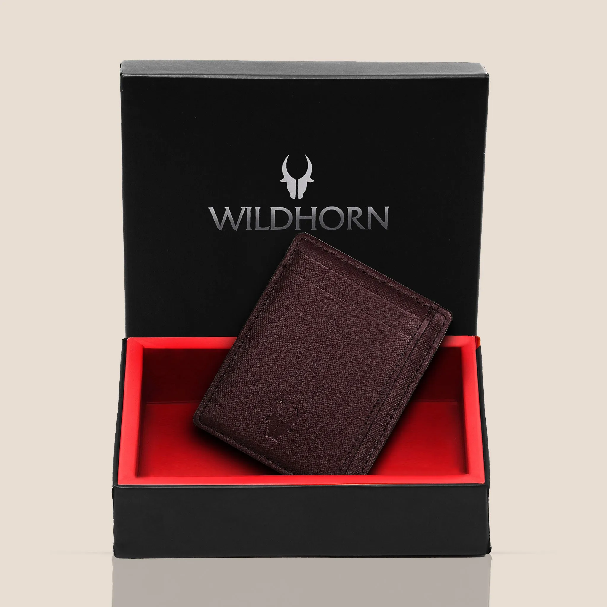 DALLAS RFID Protected Leather Card Holder for Men