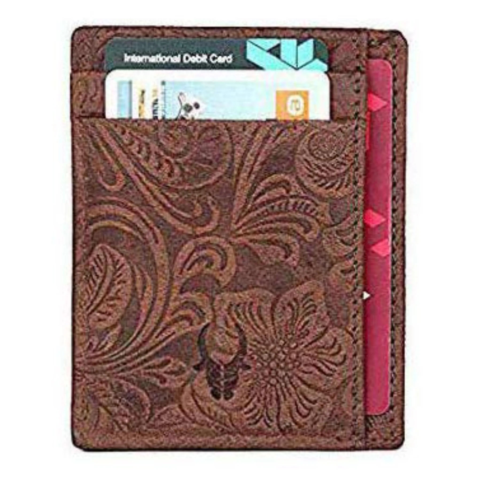 DALLAS RFID Protected Leather Card Holder for Men