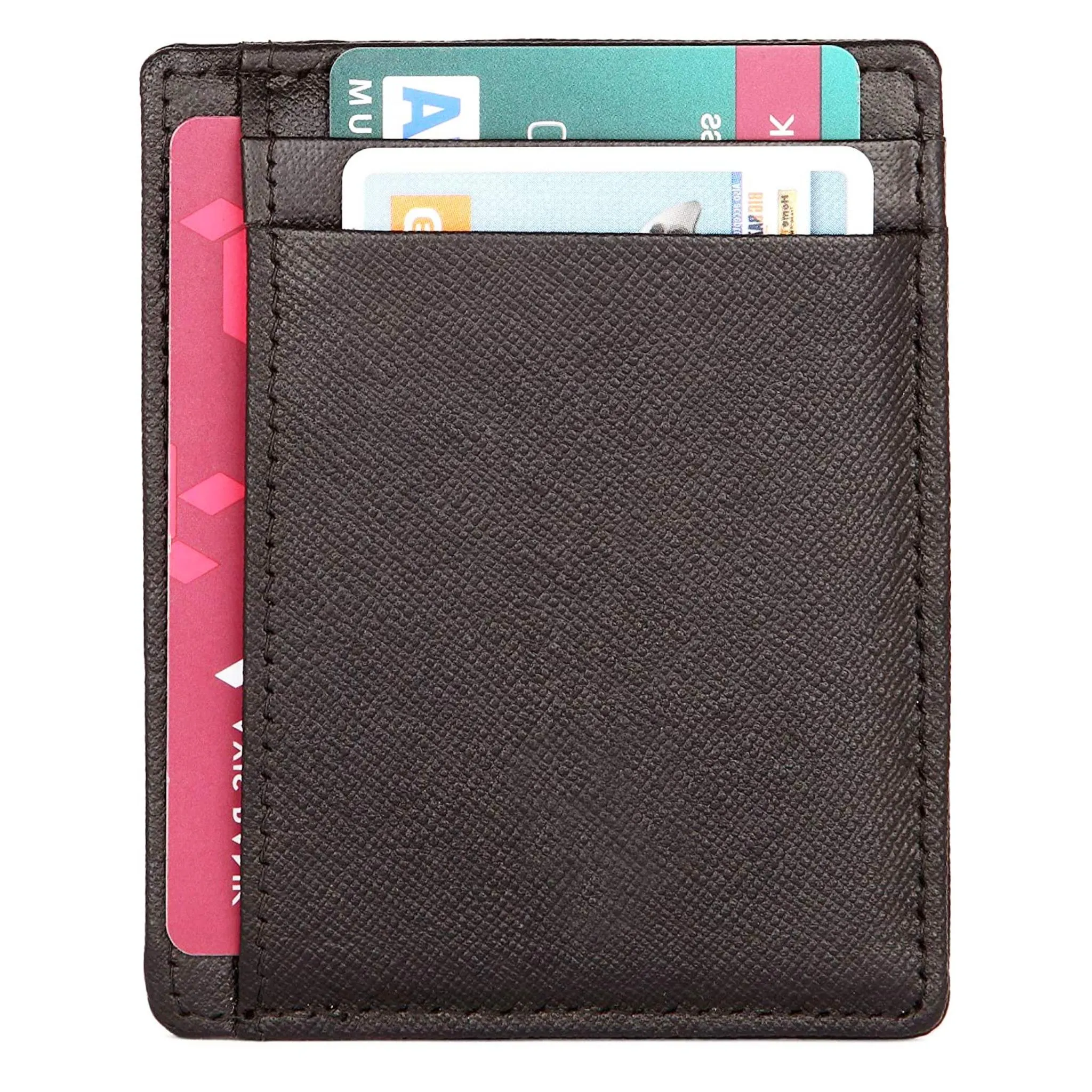 DALLAS RFID Protected Leather Card Holder for Men