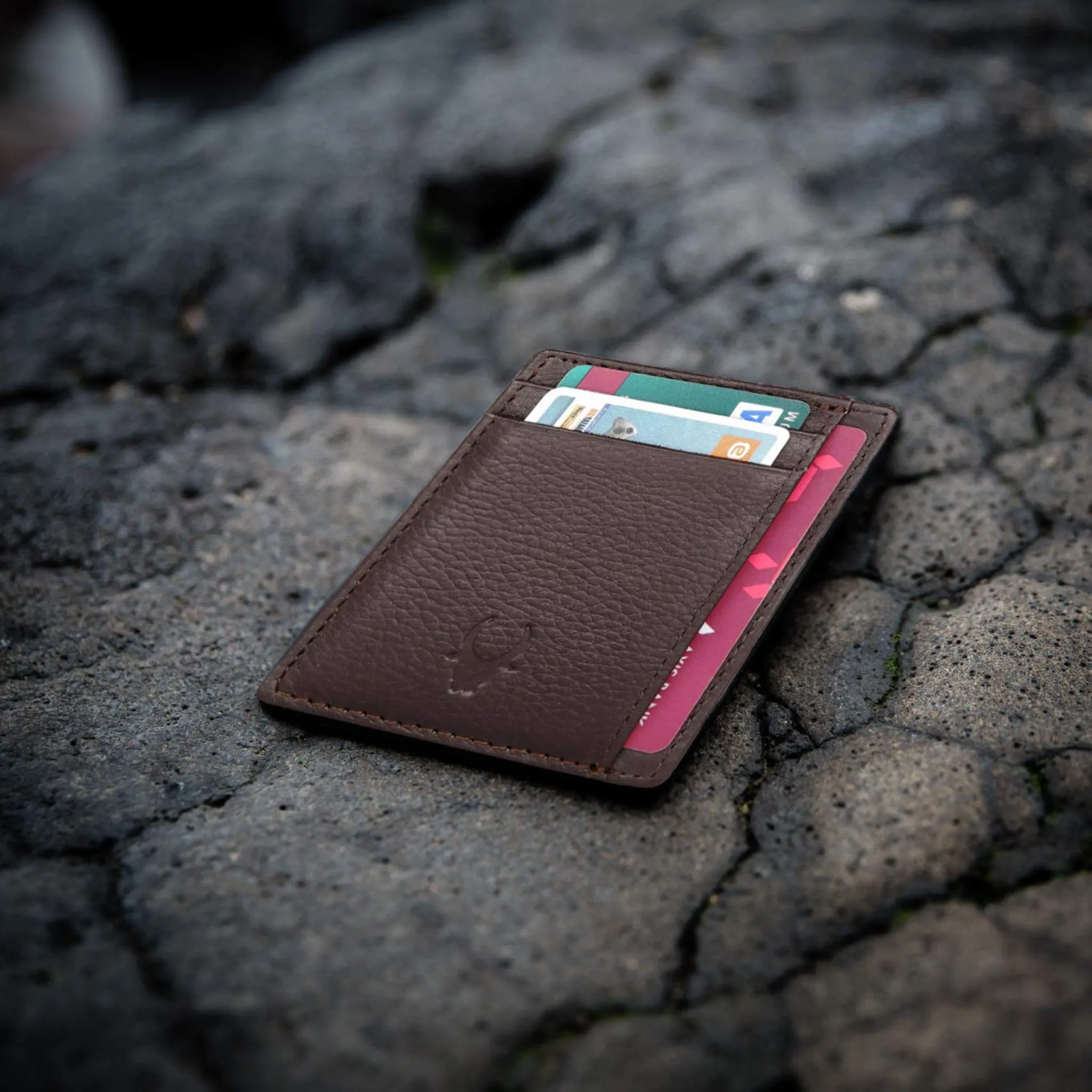 DALLAS RFID Protected Leather Card Holder for Men