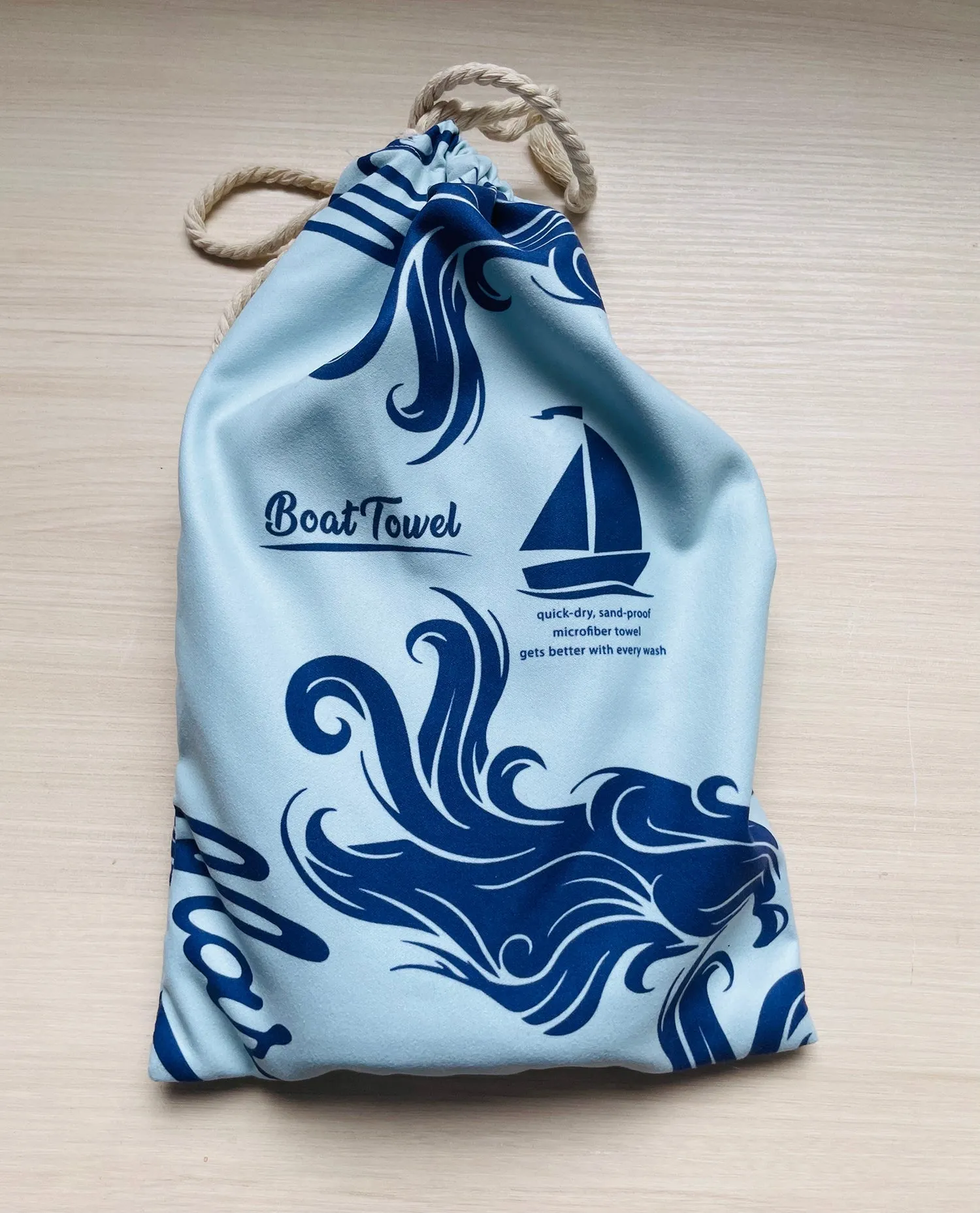 Emerald Isle Modern wave Quick Dry Towel
