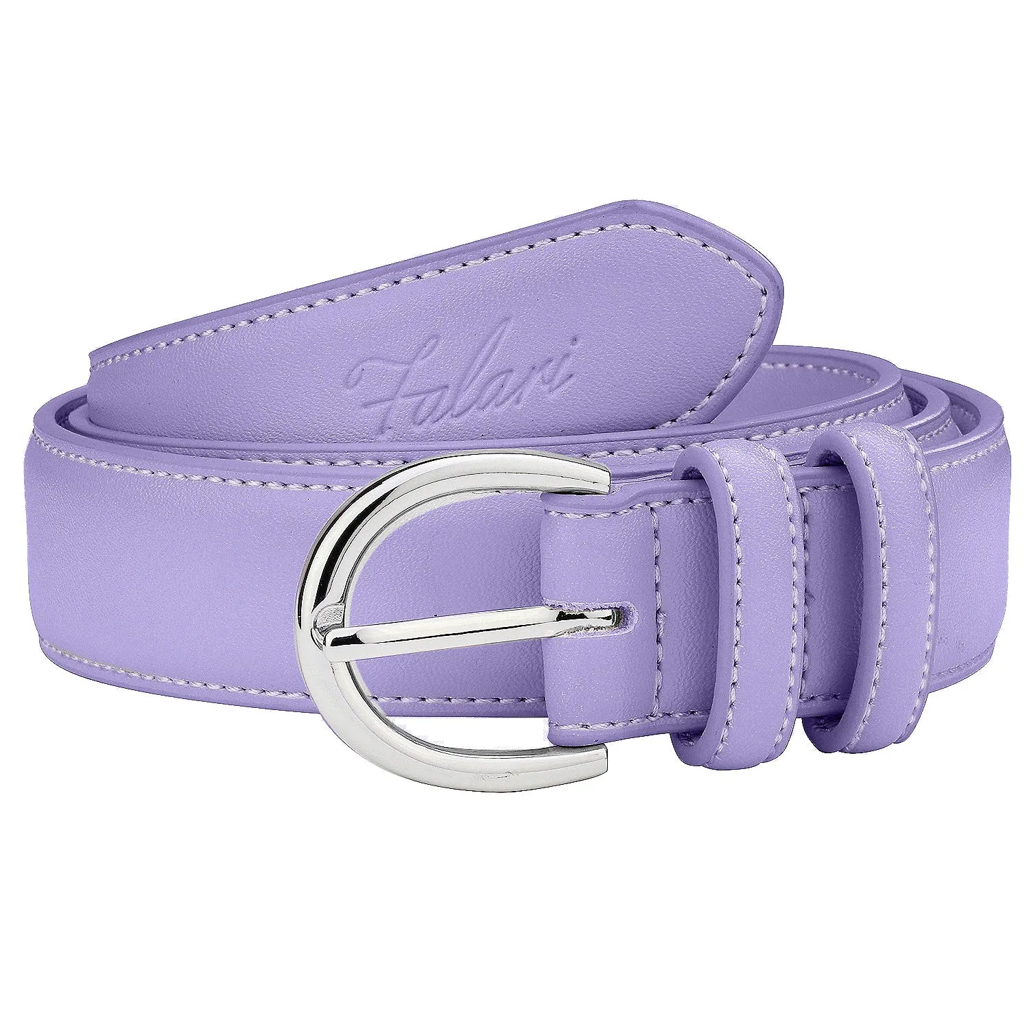 Falari Women Genuine Leather Belt Fashion Dress Belt With Single Prong Buckle 6028 Part 1