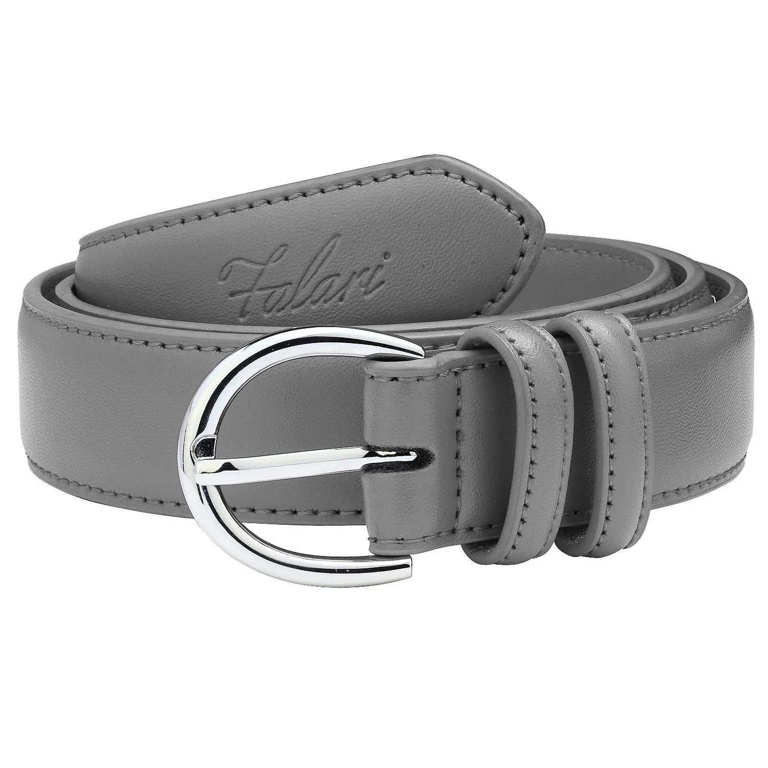 Falari Women Genuine Leather Belt Fashion Dress Belt With Single Prong Buckle 6028 Part 1