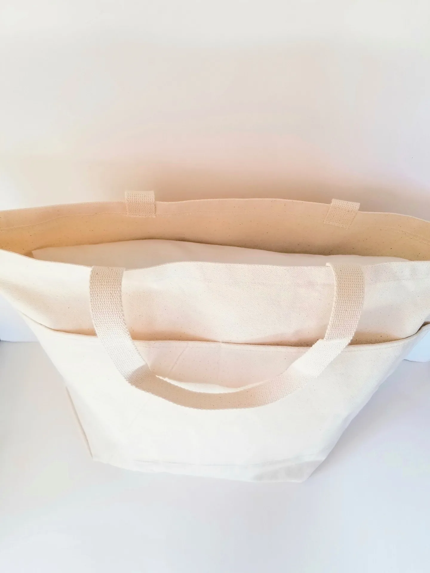 Farmhouse Heavy Cotton Canvas Tote | Large Funny Tote Bag with Pockets | Reusable Bag for Shopping, Beach. Books, or Overnight