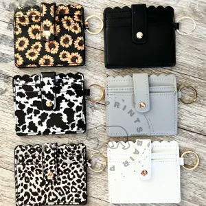 Faux Leather Wristlet Wallet