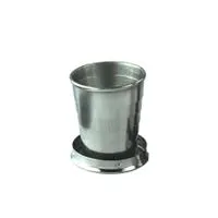 Folding Collapsible Cup 60ml/140ml/250ml Camping Mug Leakproof Stainless Steel Telescopic Cup